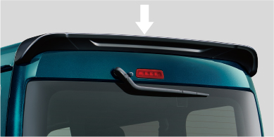 ルーフエンドスポイラー(ホワイト)(ブラック)(シルバー)