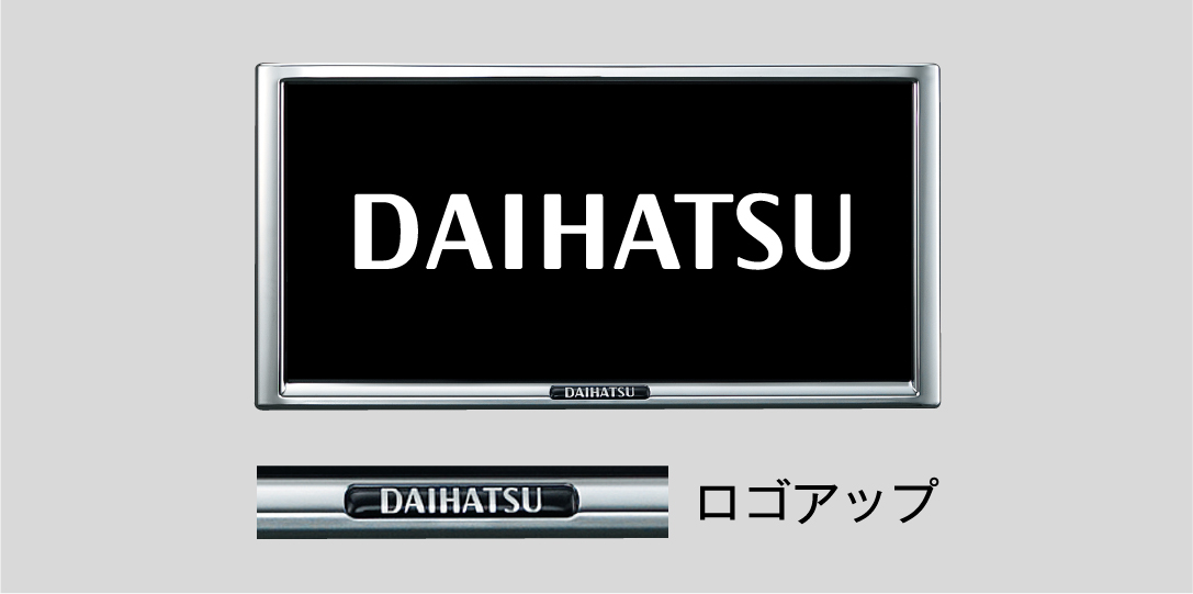 ナンバーフレームセット(メッキ)