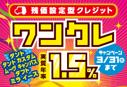 ワンクレ金利1.5%キャンペーン