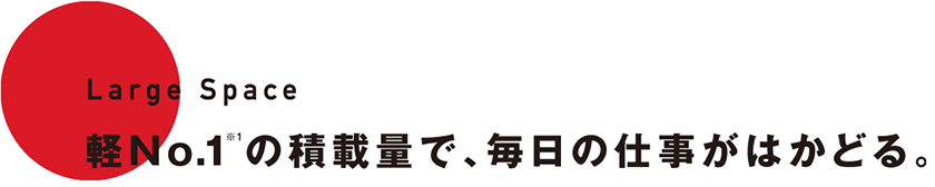 公式 ハイゼット カーゴの車内空間と荷室 ダイハツ