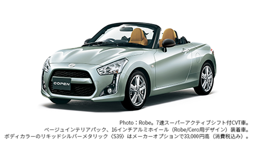 公式 コペンの新車価格とグレード ダイハツ