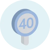 イラスト：速度標識