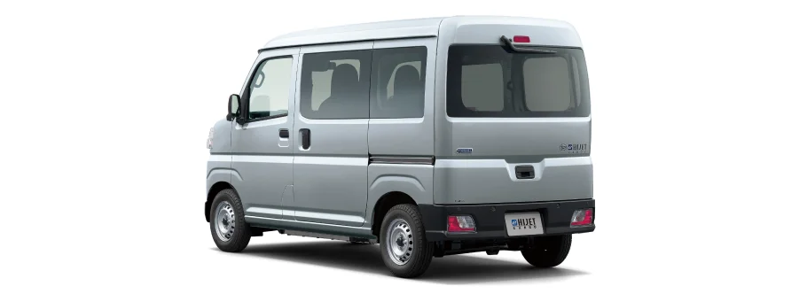 画像：左斜め後ろから見た車体