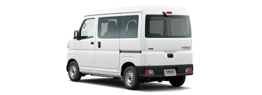 画像：左斜め後ろから見た車体