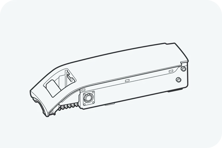 イラスト:e-SNEAKERのバッテリー単体