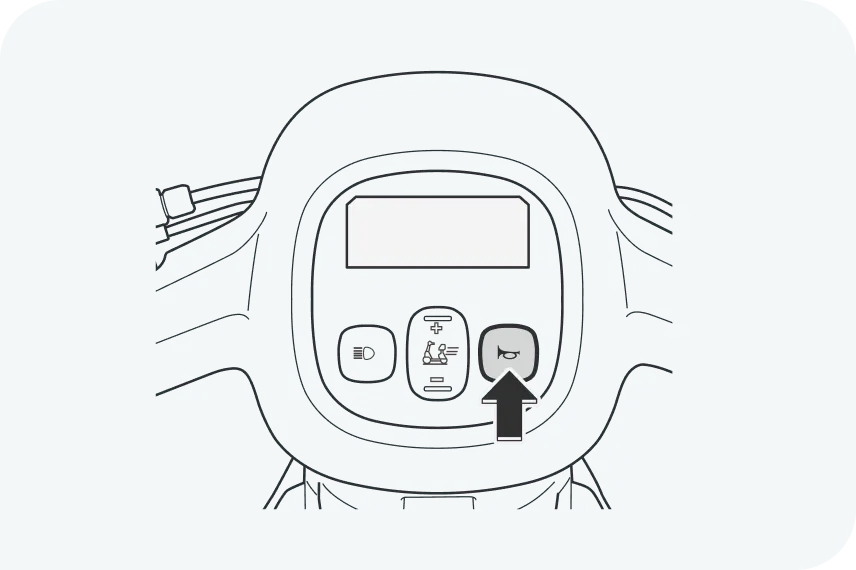 イラスト:e-SNEAKERの警鐘スイッチ部分