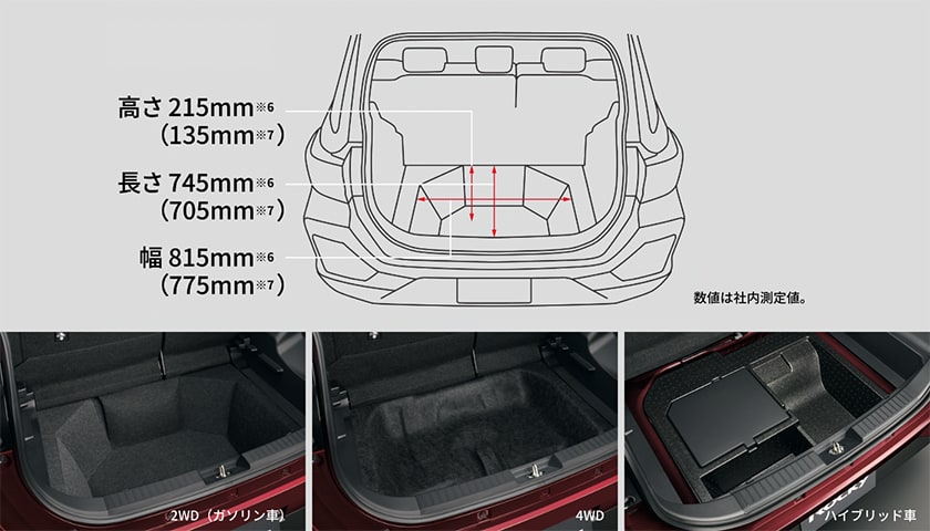 公式 ロッキーの車内空間と荷室 ダイハツ