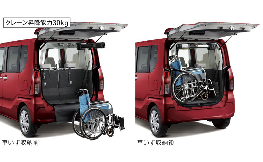 公式 タントの車内空間と荷室 ダイハツ