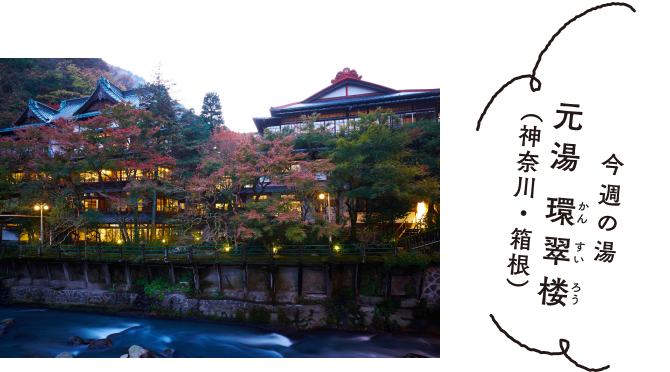 今週の湯　元湯 環翠楼