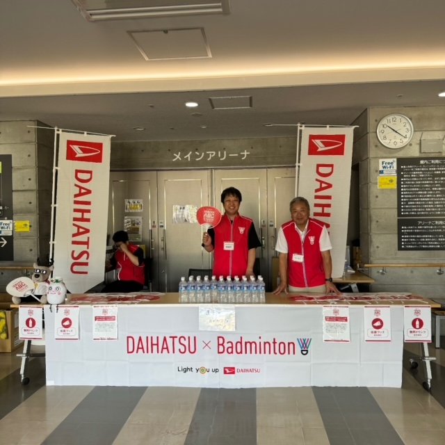 この日はバドミントンもアツいが北海道も暑く弱るスタッフ