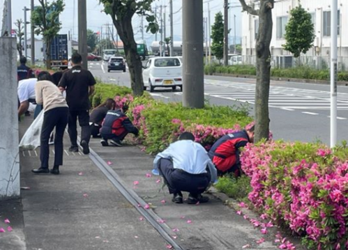 群馬ダイハツ 城南センター 地域清掃