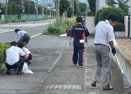 群馬ダイハツ 城南センター 地域清掃