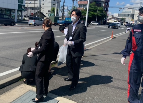 群馬ダイハツ 前橋西店 地域清掃