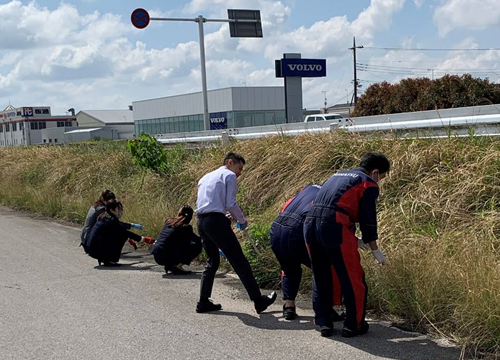 群馬ダイハツ 太田50号店 地域清掃