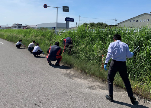 群馬ダイハツ 太田50号店 地域清掃