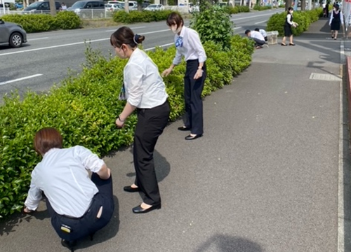 群馬ダイハツ 前橋東店 地域清掃