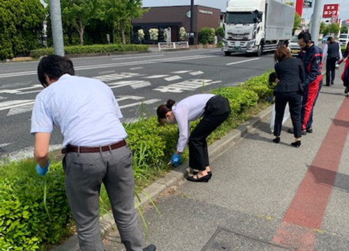 群馬ダイハツ 太田店 地域清掃