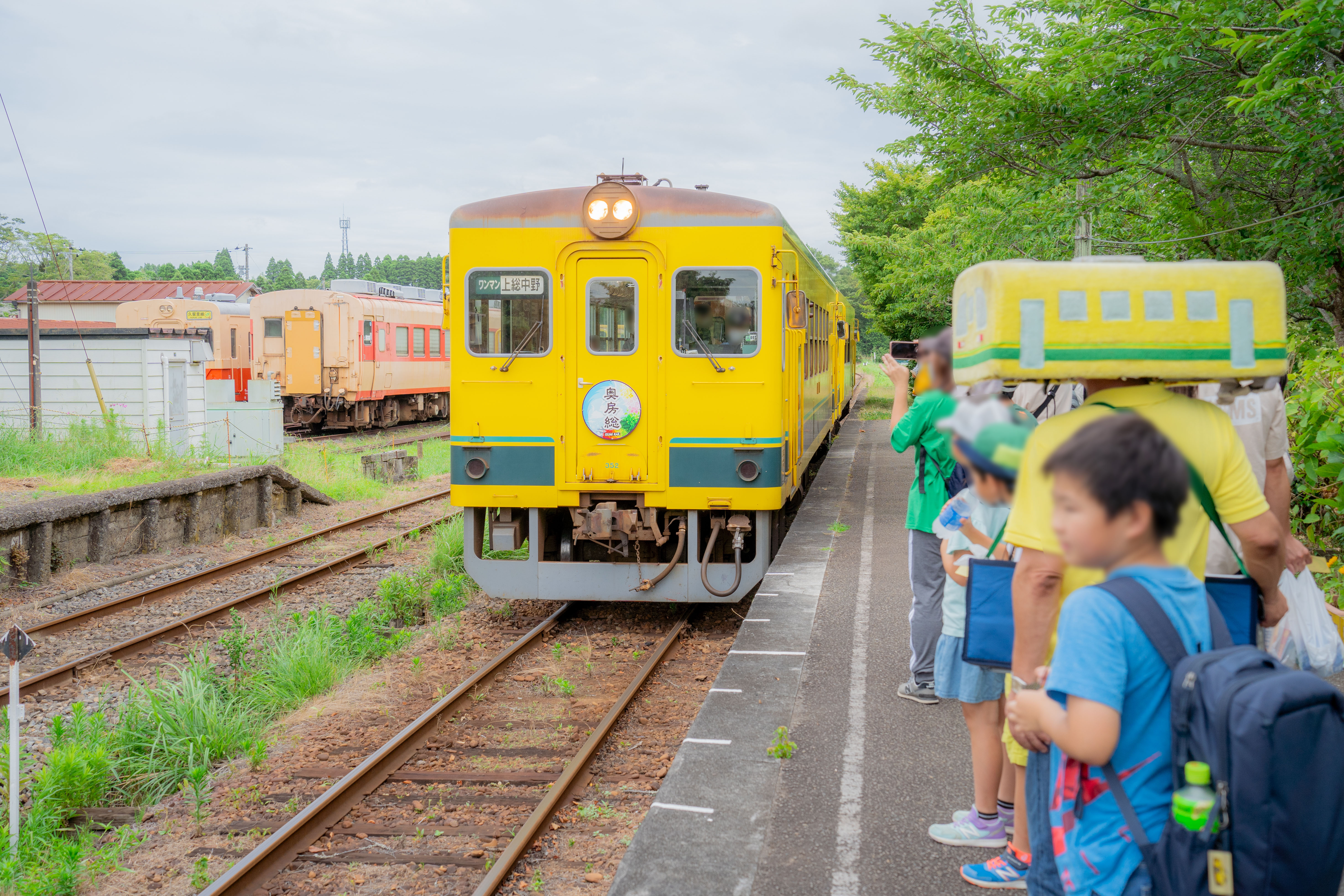 最後は再びいすみ鉄道に乗って「大多喜駅」へ