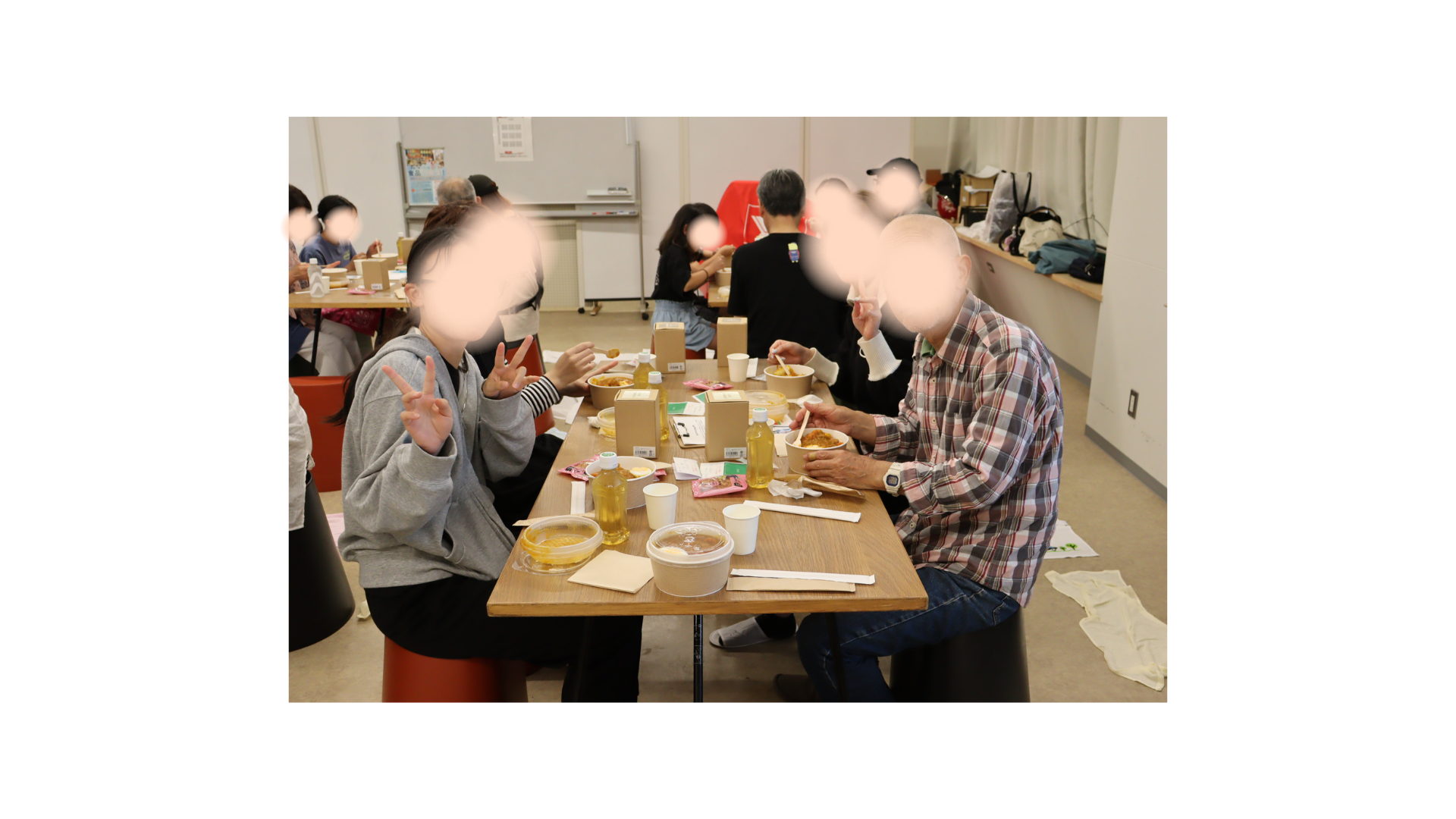 皆さんおなかペコペコ