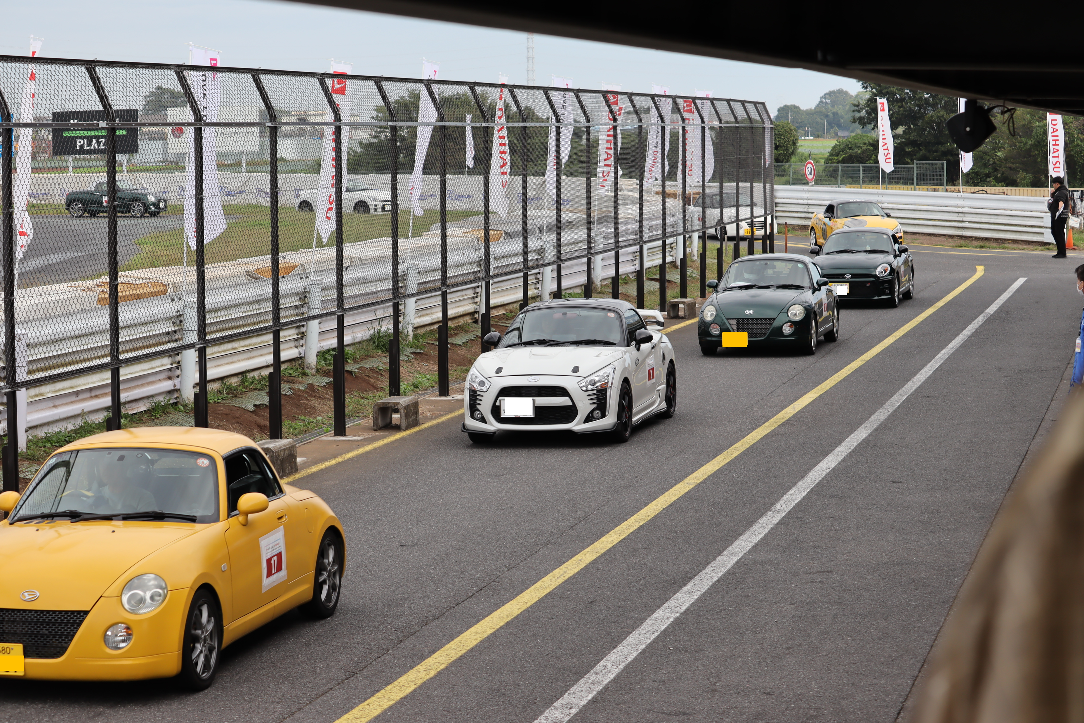 ピットに戻って来た皆さん！素敵です