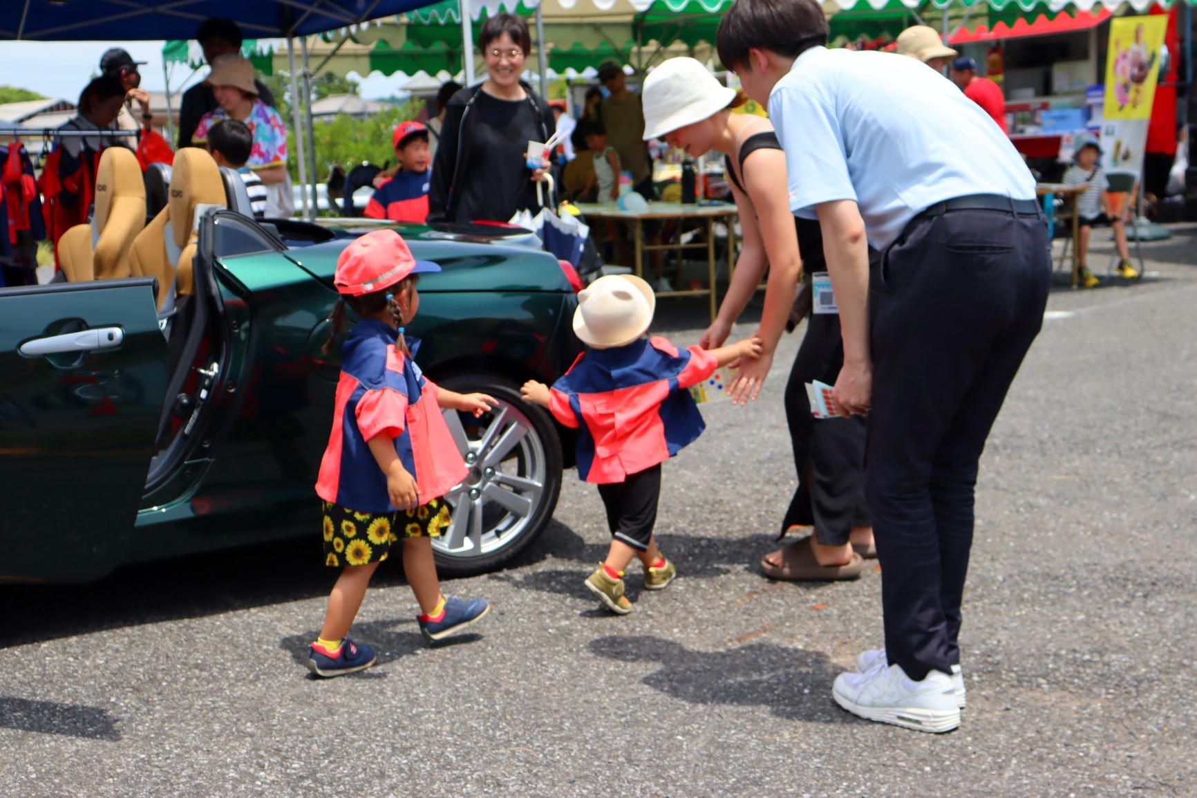 JAFの制服を着てコペンに乗車!素敵です