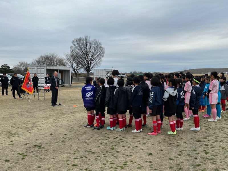 緊張の開会式