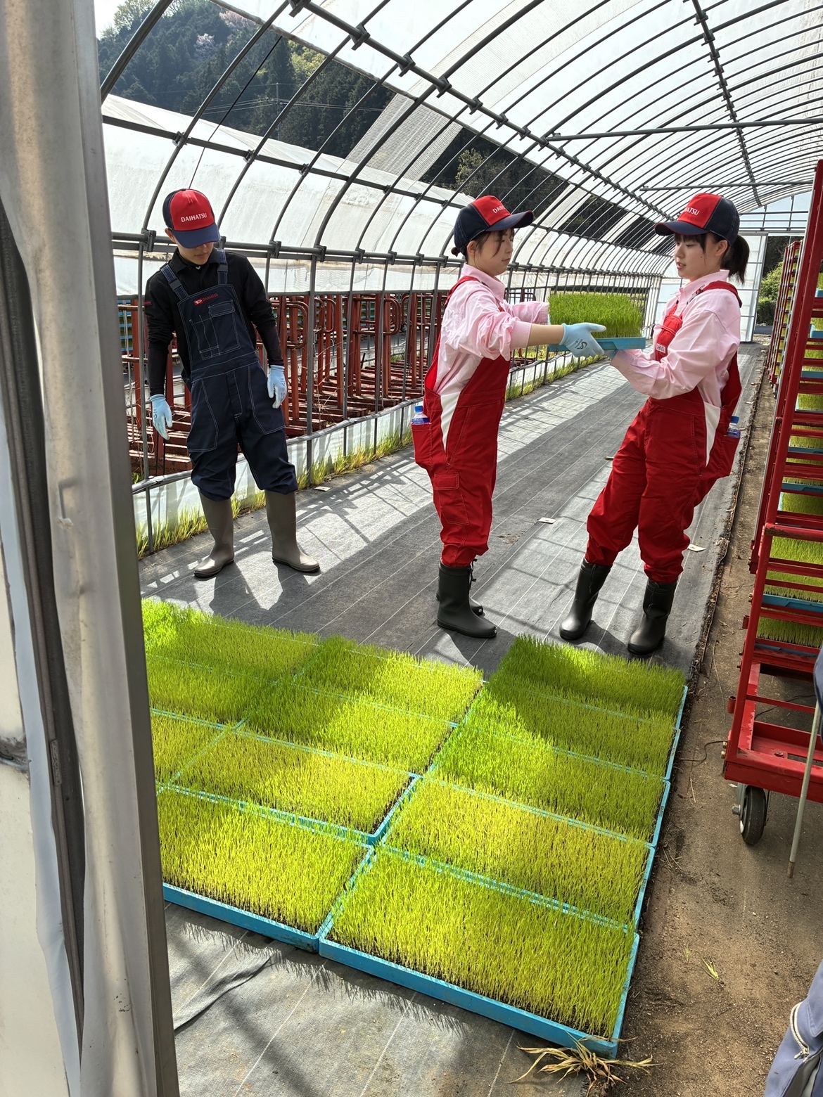 立ち位置をローテーションで代わって。。