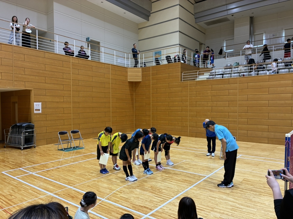 表彰式。全国大会出場ですか？