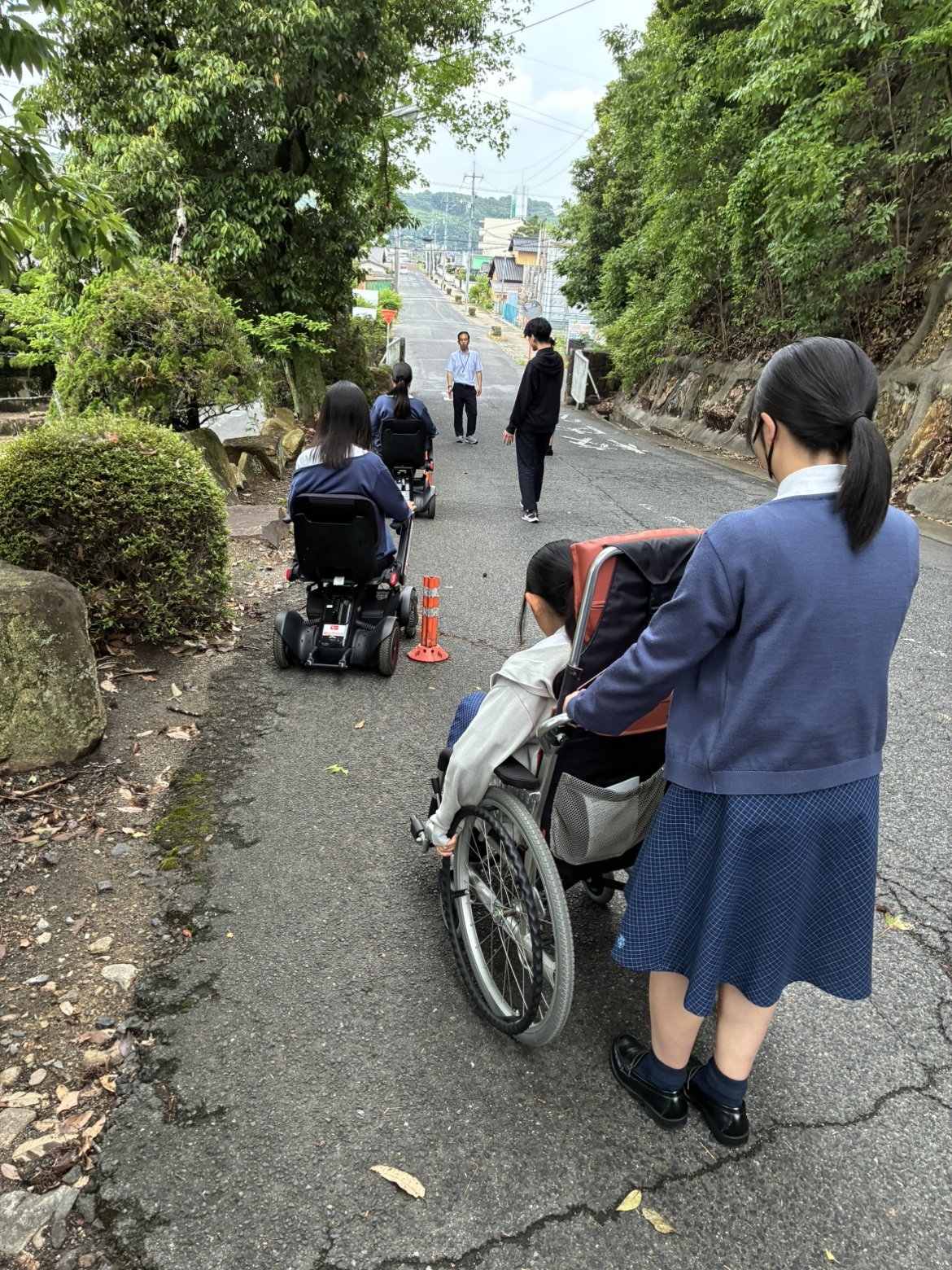 学校から町中へ移動チャレンジ