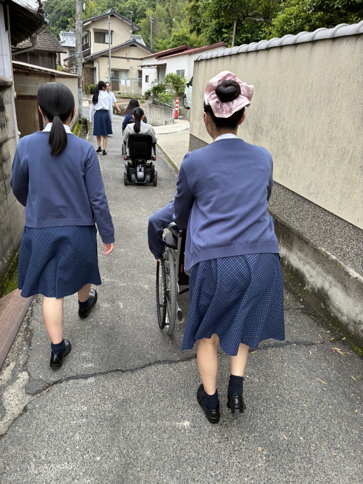 細い道にもチャレンジ