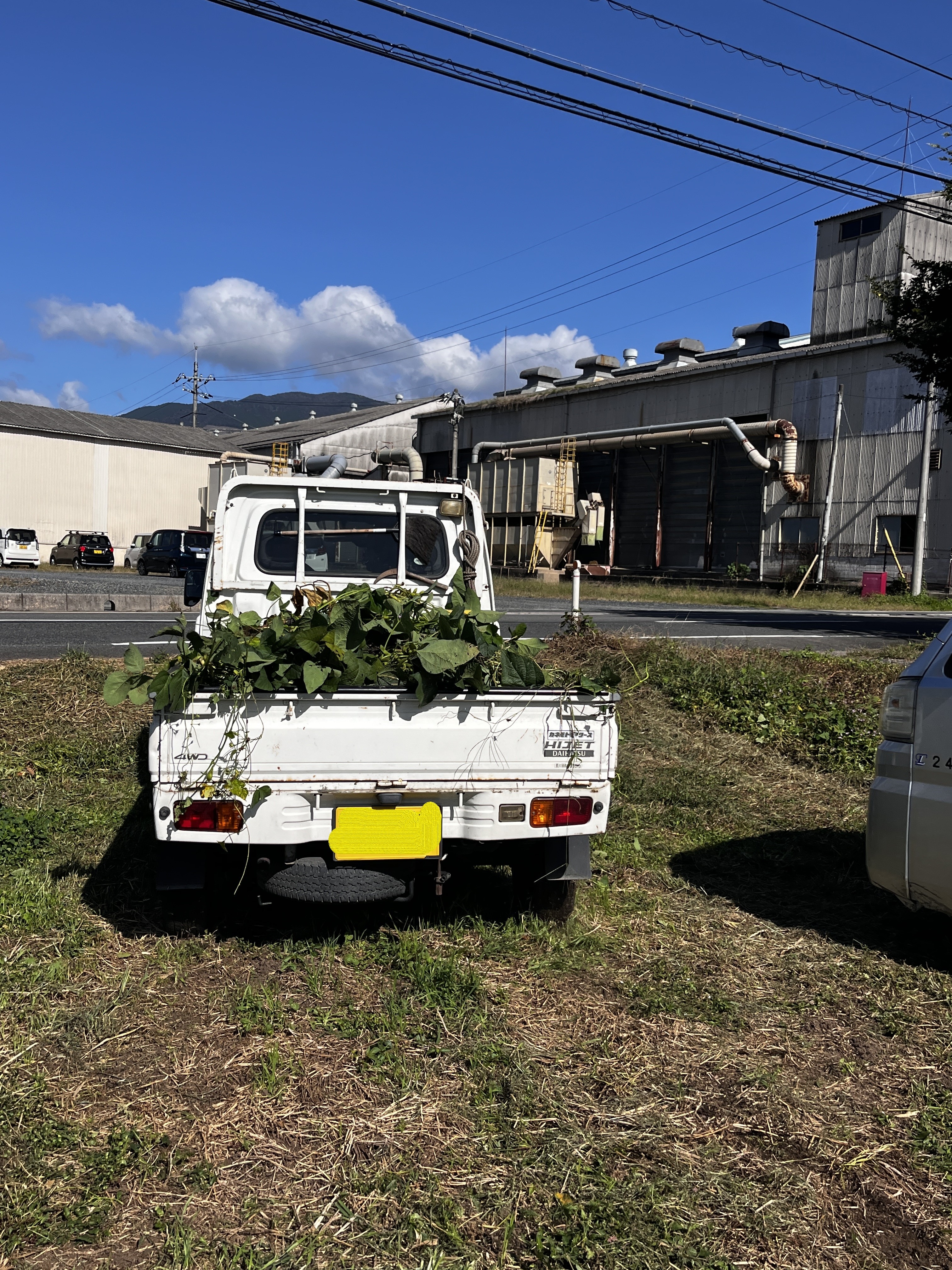 JAの作業場に運ばれていきます