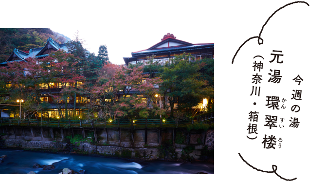 今週の湯　元湯 環翠楼