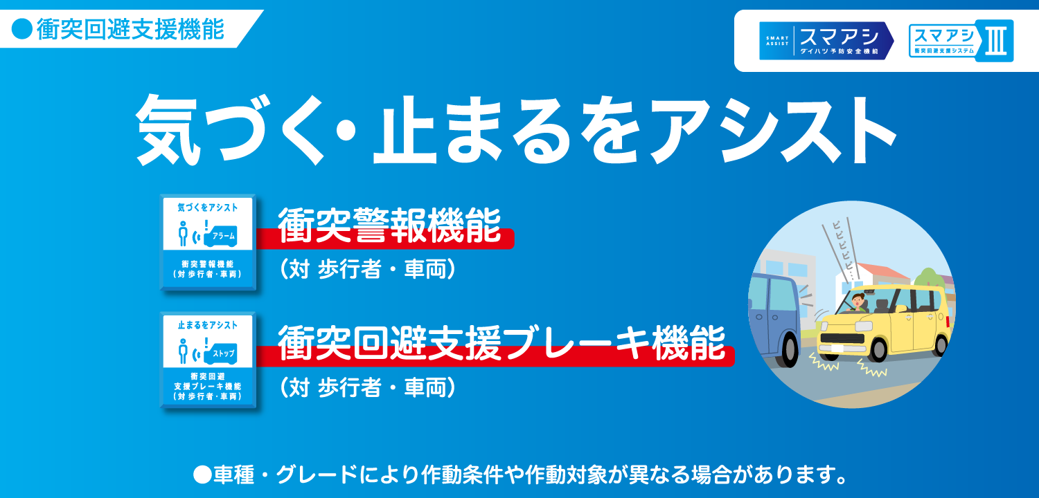 スマートアシスト ダイハツの予防安全機能 運転支援機能 おすすめ情報 ダイハツ