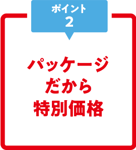 パッケージだから特別価格